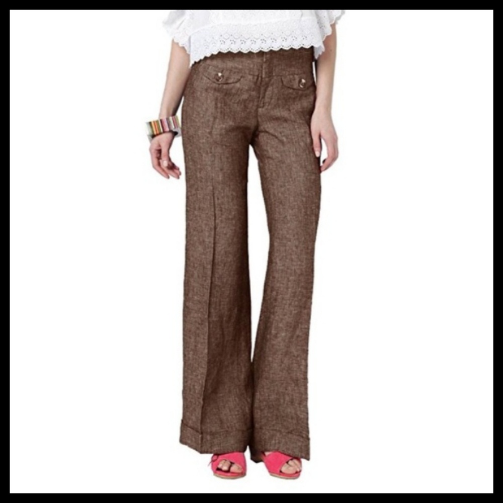 ANTHROPOLOGIE ELEVENSES WIDE LEG PANTS
